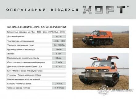Технические характеристики вездеходов