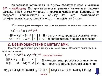 Степень окисления магния и кальция