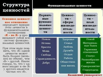 Общая система ценностей это