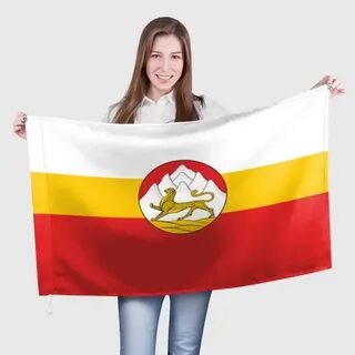 Смайлик осетинский флаг