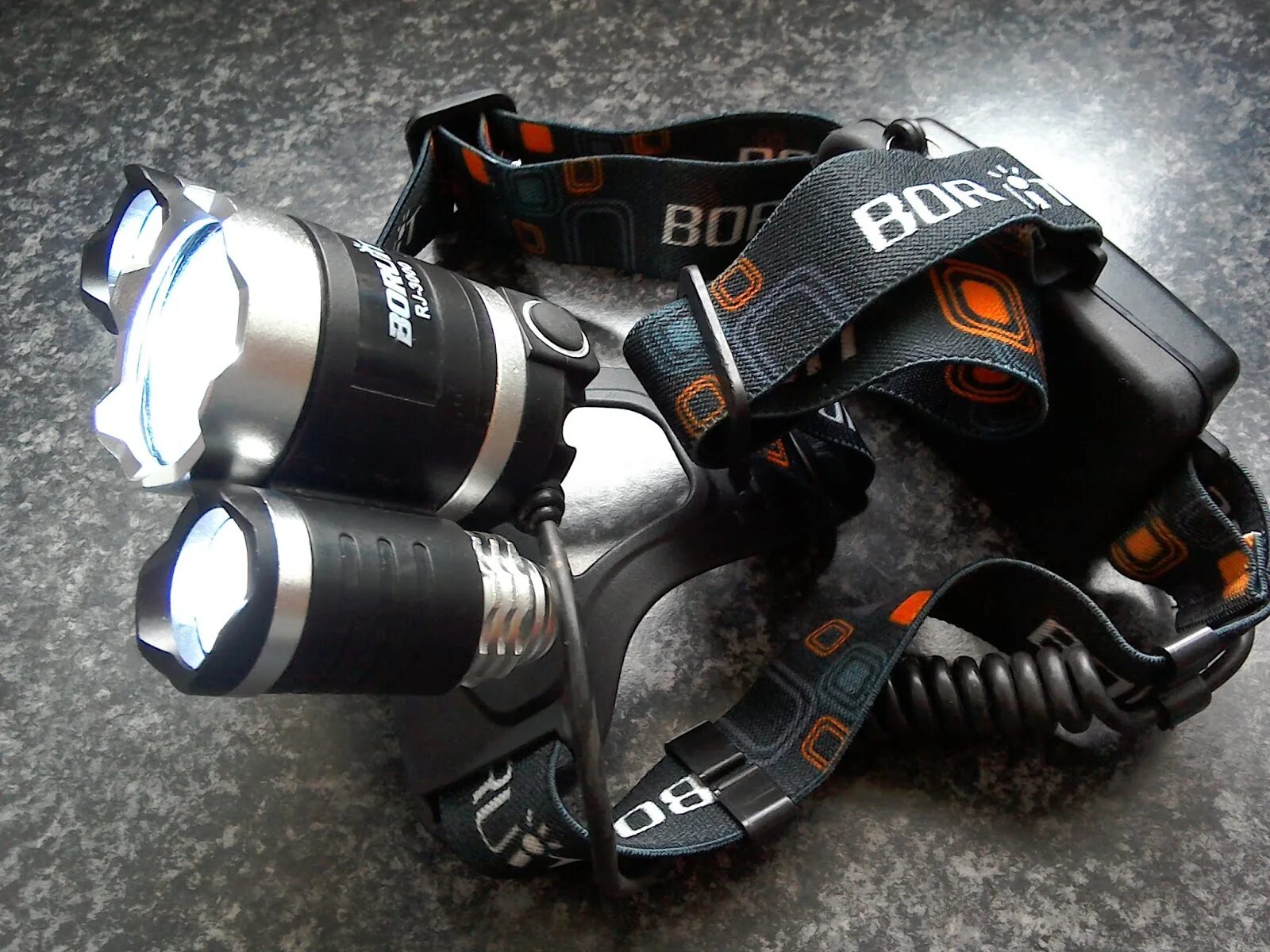 Boruit rj3000 схема распайки на фонаре Boruit RJ-3000 LED Headlamp Headlight Blue Rechargeable Waterproof Flashlight He