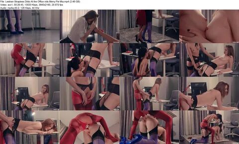 Lesbian Strapon Strapless Dildo Cum.