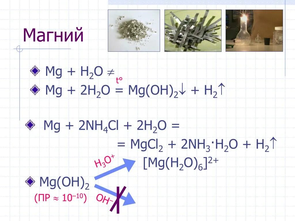 Mg н2о