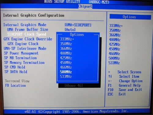 Internal graphics mode. Internal graphics mode