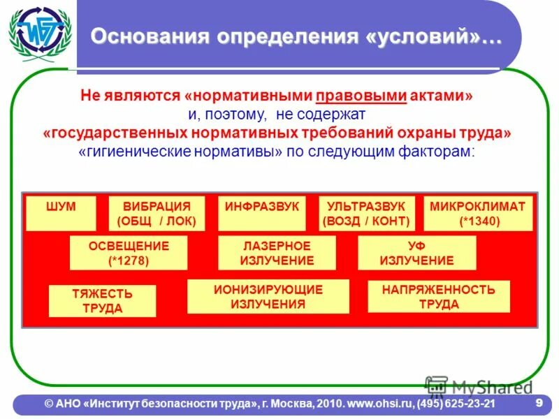 Основание для установления категории. Основание для установления категории