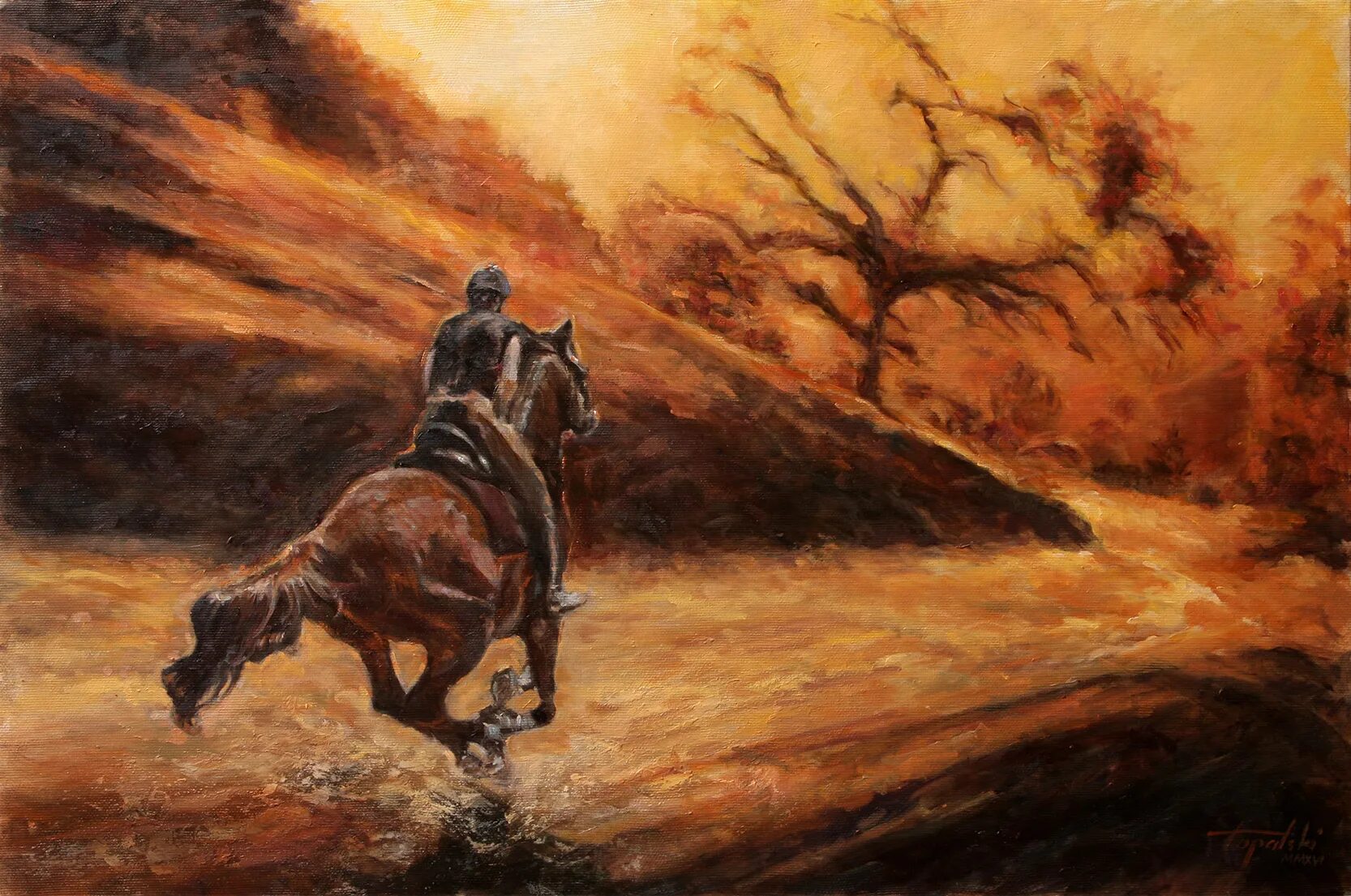 The Horse Rider картина. Родео арт.