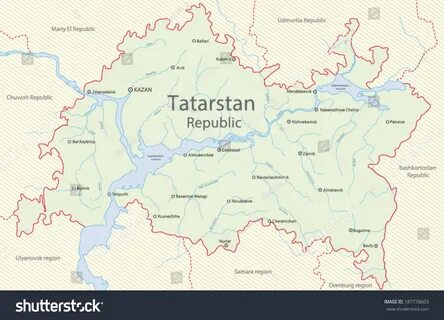 С какими областями граничит татарстан