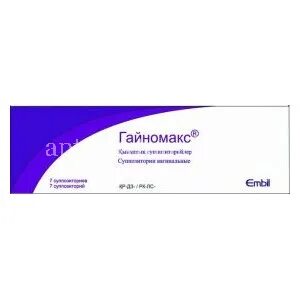 Гайномакс свечи инструкция по применению