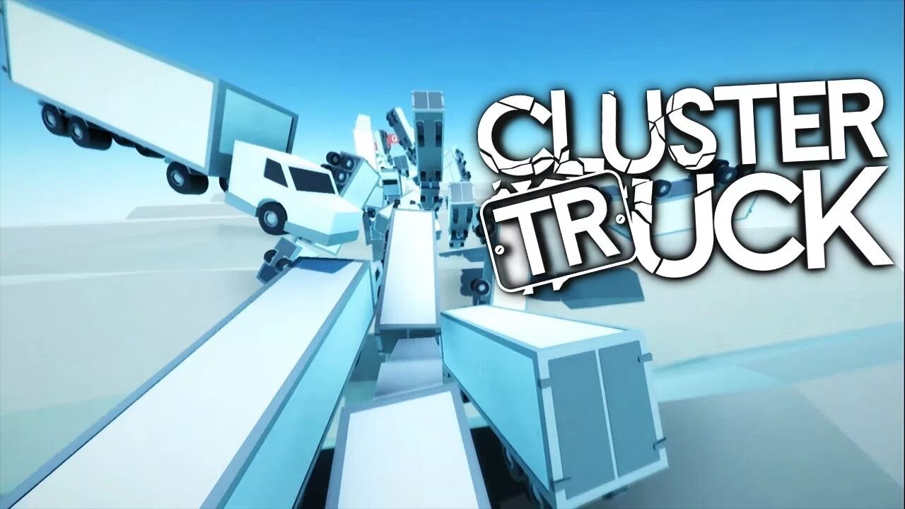 Clustertruck грузовик. Фон Clustertruck. Паркур по грузовикам игра. Игра кластер трак.