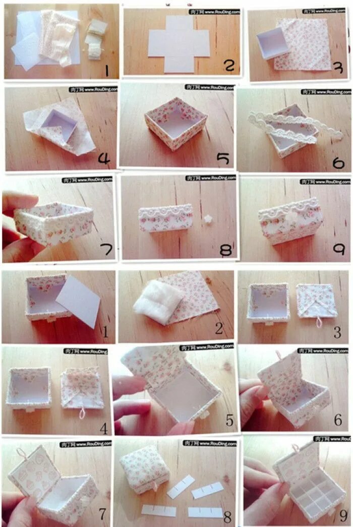 Сделать пошаговая коробку своими руками. Украсить коробочку своими руками пошагово. Коробочка для мелочей из бумаги. Шкатулка из бумаги своими руками. Украшение коробочки своими руками из бумаги.