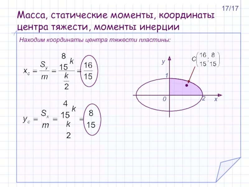 Статические моменты и центр тяжести. Статический момент плоской фигуры. Статический момент площади формула. Статический момент площади формула. Центр масс статические моменты.