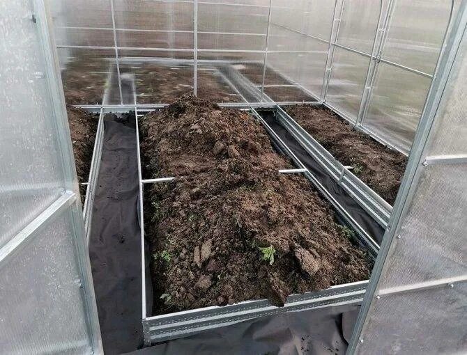Материал для грядок в теплице