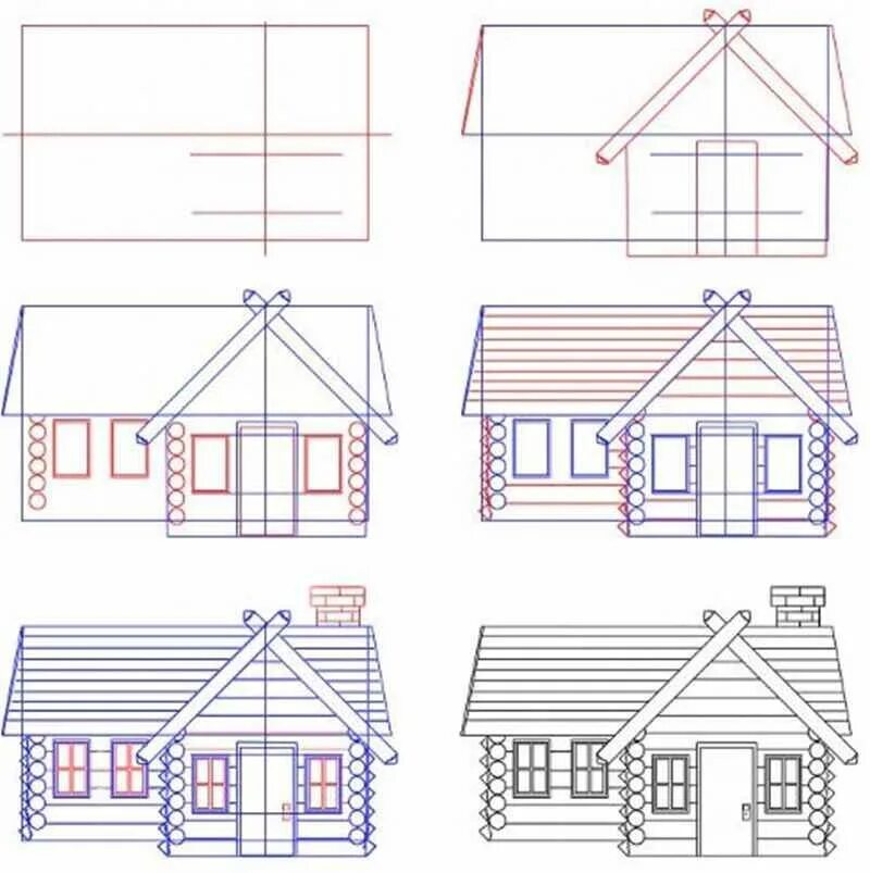 Поэтапное рисование избы. Легкий дом для рисования. Деревянный дом карандашом. Дом рисунок карандашом простой. Дома рисовать 4