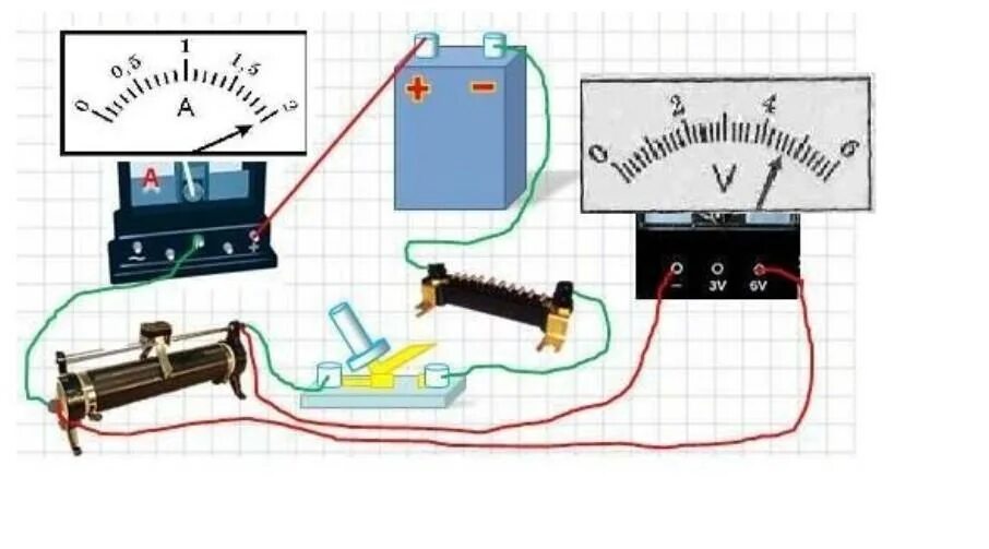 Схема подключения реостата в цепь постоянного тока. Вольтметр и амперметр в одном корпусе постоянного тока 500в. Схема подключения амперметра вольтметра и реостата. Принципиальная схема подключения лампочки амперметра и вольтметра. Схемы включения приборов амперметра.