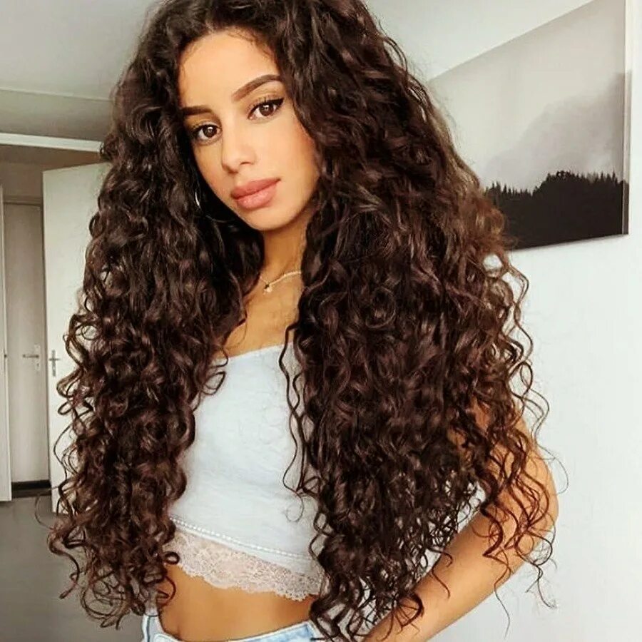 Pin on long curly hair