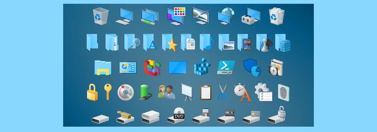 Windows 7 icons