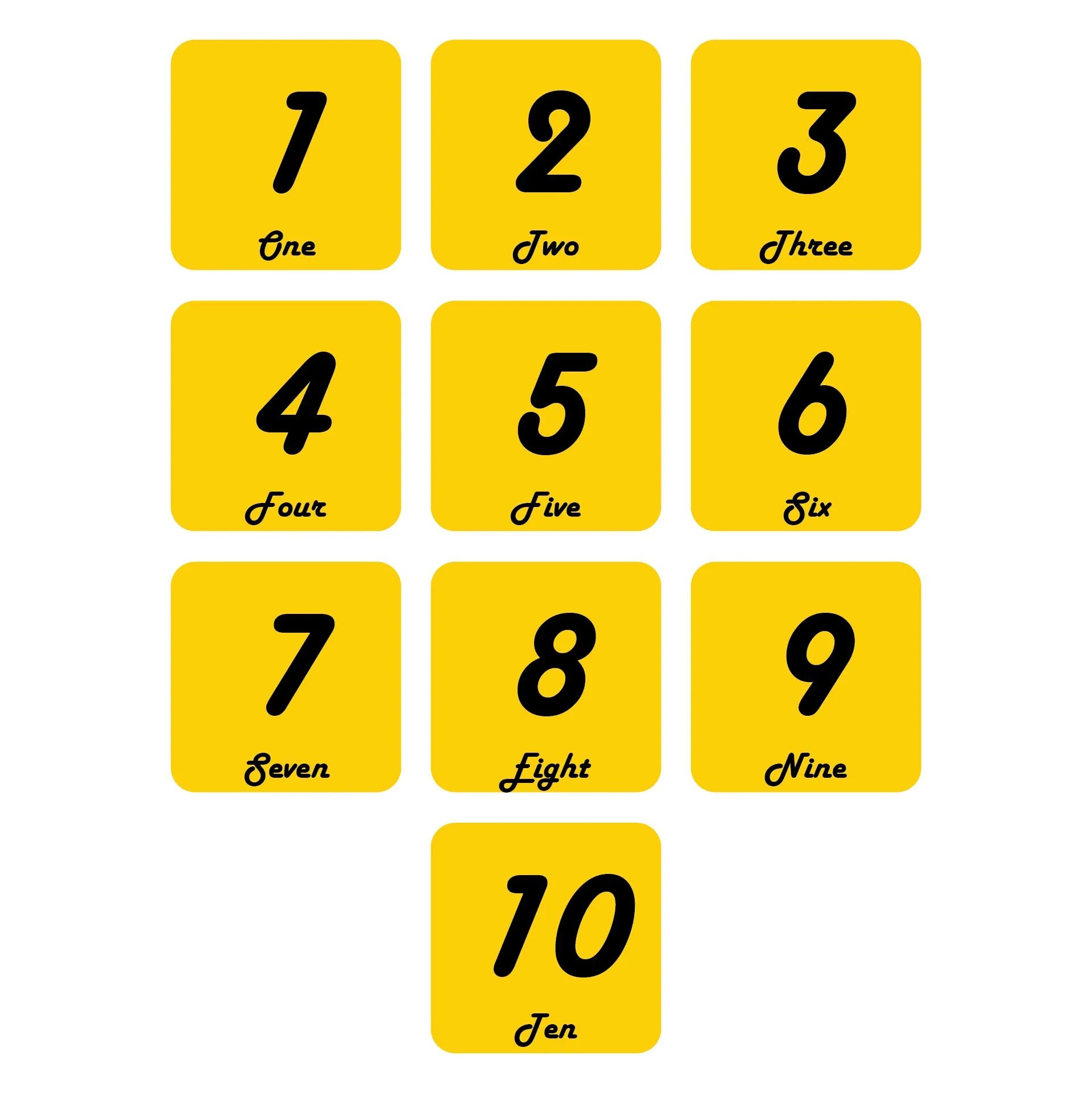 This large number. Learning numbers 1-10. large numbers. цифры от 1 до 10. numerals 1-10.
