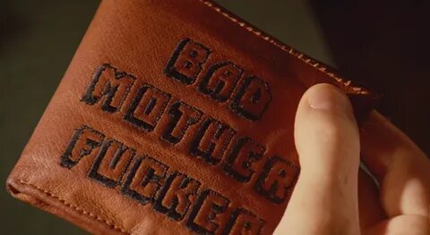 Jules' wallet in Pulp Fiction (1994. pulp fiction mother f. 