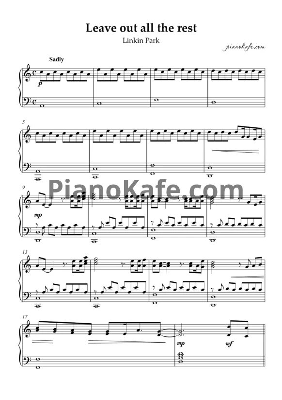 Linkin park leave out all the rest. Линкин парк ноты. linkin park leave out all the rest обложка. leave out all the rest linkin park перевод.