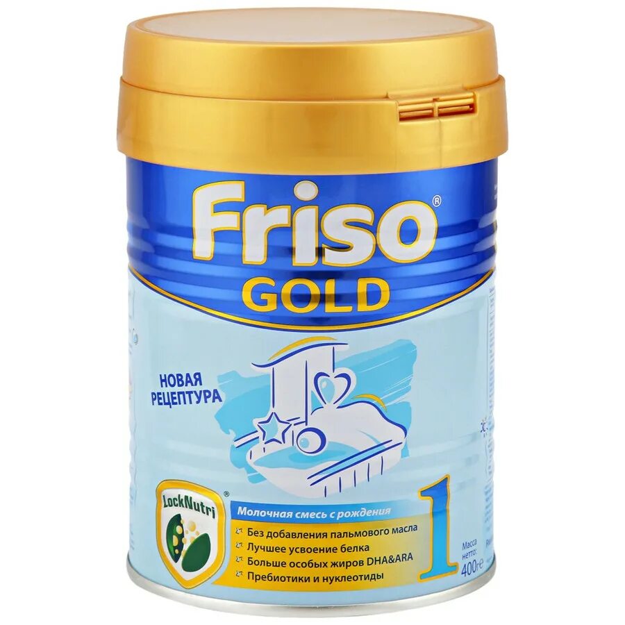 Смесь фрисо Голд 1. Смесь молочная сухая Friso Gold LOCKNUTRI 1 С рождения, 400 г. Фрисо New 1 Gold LOCKNUTRI смесь молочная сухая 0.400х24 с 0-6 мес. Каша фрисо Голд 1.