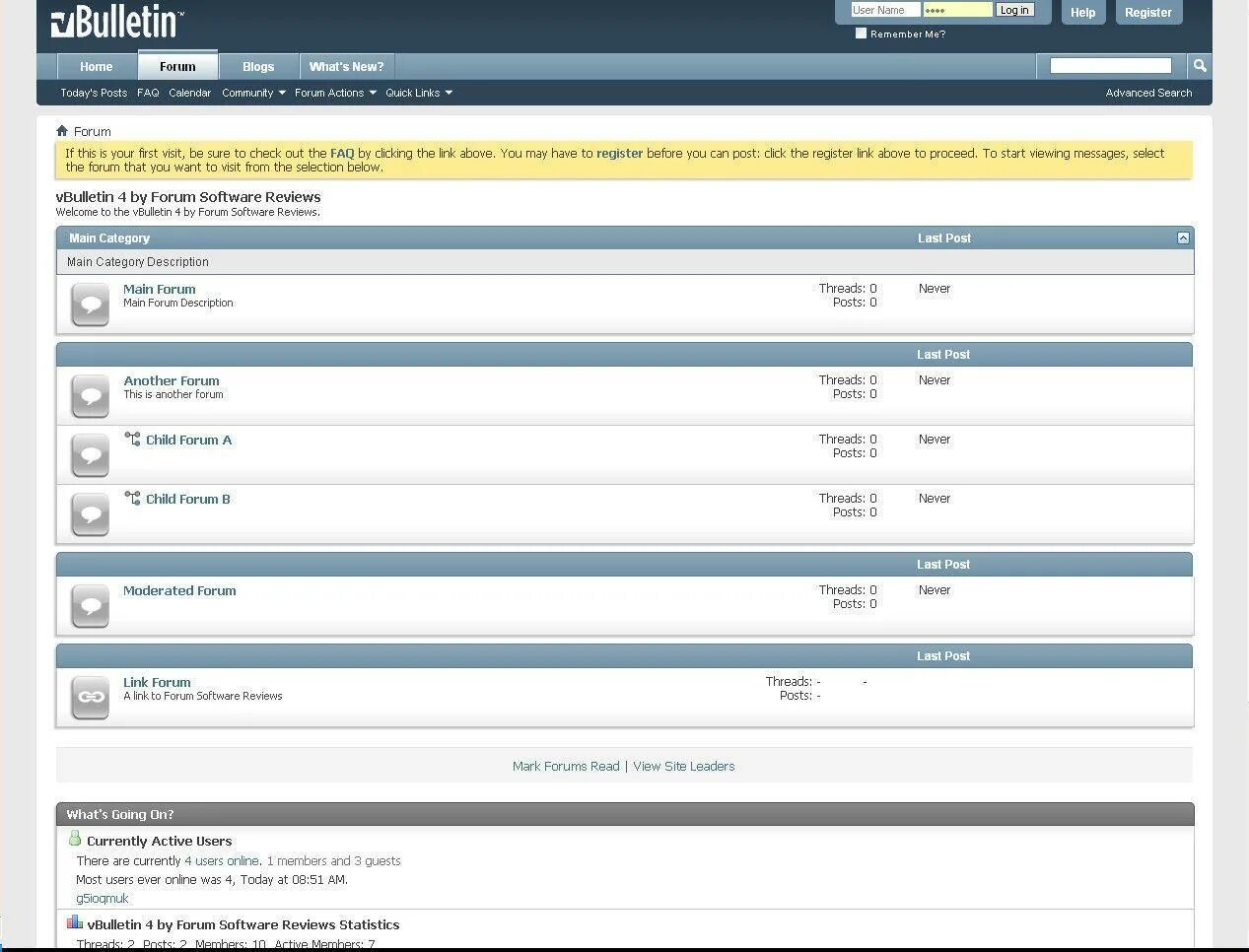 Forums thread php