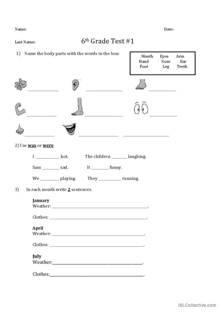 English Grammar Test 6 Grade. 6 Worksheet английский. Test for 6th Grade English. Worksheets 6 класс English. Тест английский язык pdf