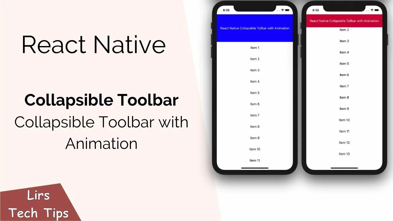 React native header. React native view. collapsing toolbar. react animation. react uilistview with sticky headers reordable.