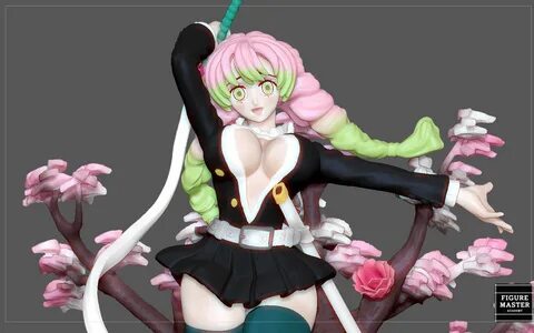12.jpg KANROJI Mitsuri KIMETSU NO YAIBA ANIME SEXY GIRL CHARACTER 3D print ...