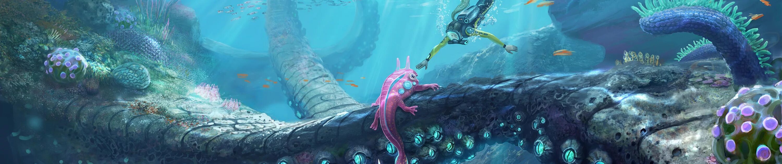 Сабнатика левиафан гаргантюа. Subnautica abandon. Subnautica обложка. Subnautica ost. Sakuroma retrospecter.