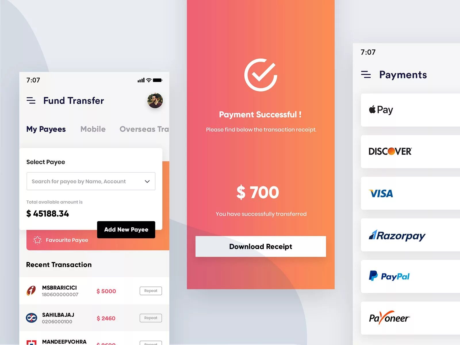 Payment successful. Payment was successful. payment mobile design. payment ui design.
