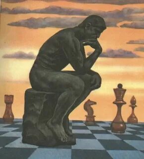 Картина думающий