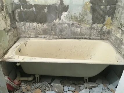 Замена ванны на новую с выносом старой