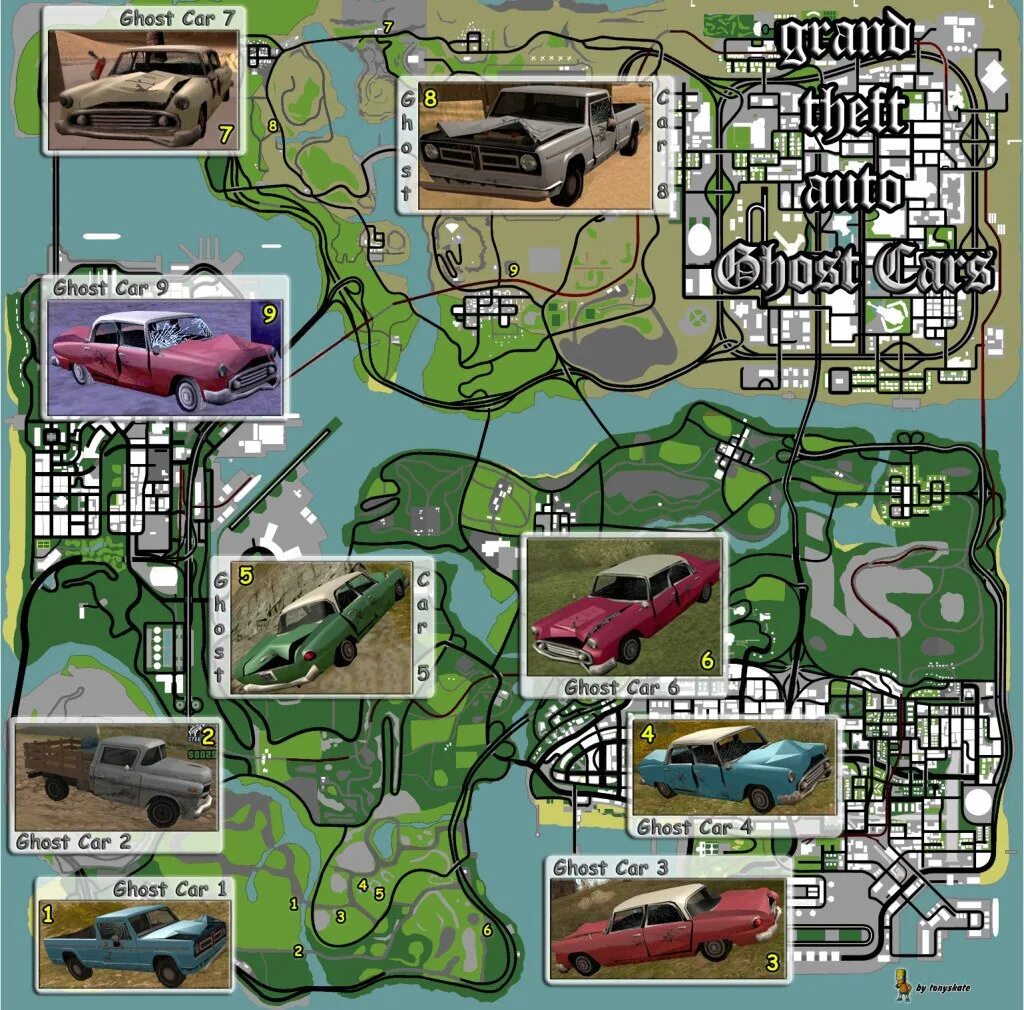 Как взять машину в гта. Grand Theft auto Сан андреас карта. Ghost car в ГТА Сан андреас. Карта машин в ГТА Сан андреас. Секретные машины Сан андреас карта.