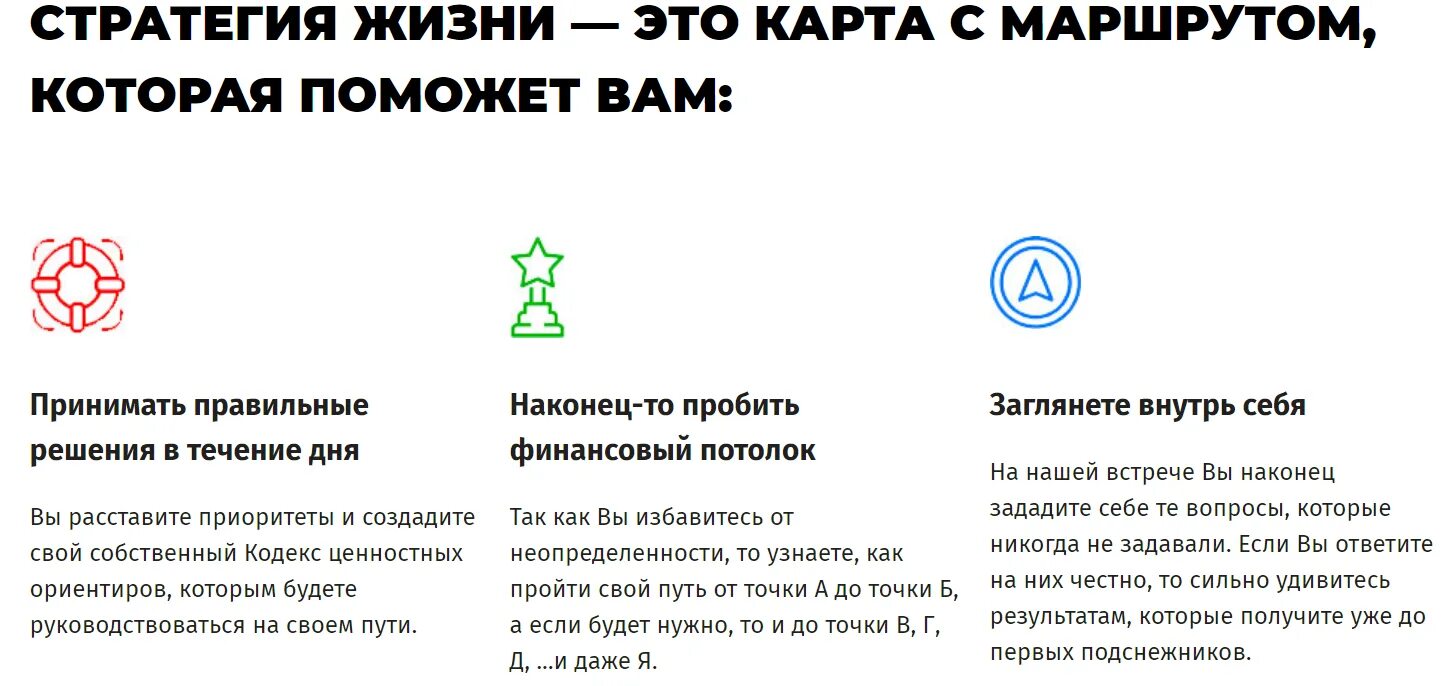 Стратегия жизни на год