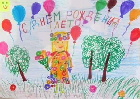 Детские рисунки на день рождения