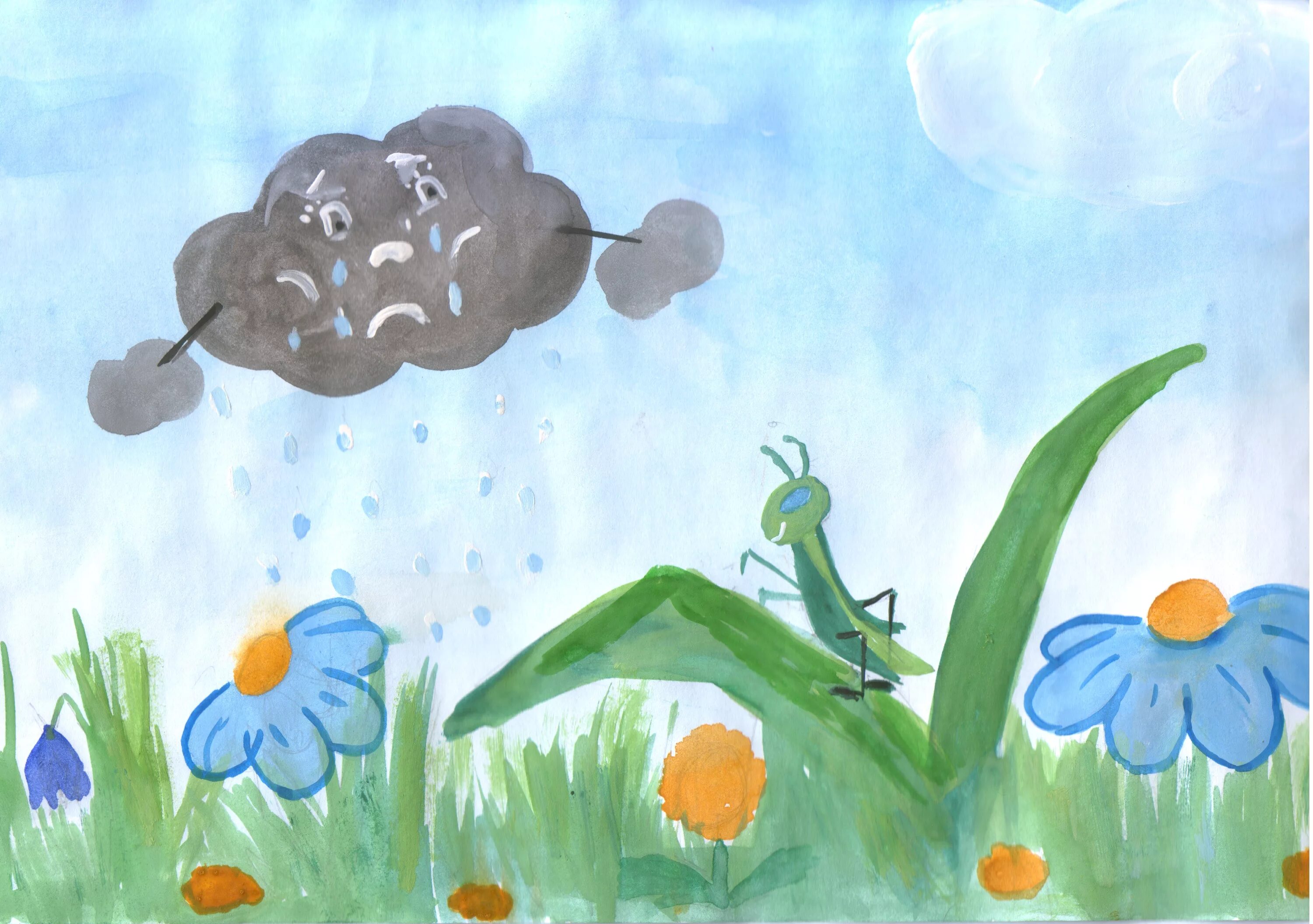 Тучку наказали ты плохая ей сказали. Рисование с детьми дождик. Рисование летний дождик. Рисование на тему летний дождь. Тучка для рисования дождика.