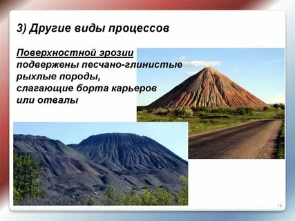 Породы слагают местность