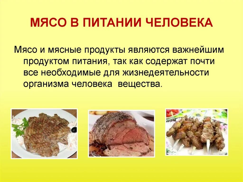 Мясо в питании человека. Презентация про мясо в питания человека. Роль мяса в питании человека. Значение мяса в питании человека.