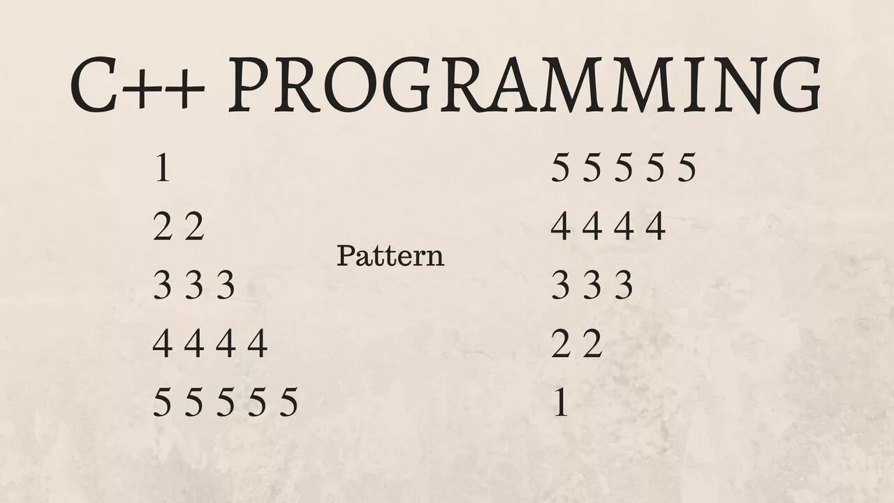 333 22 1. CPA: Programming Essentials in c++. Numbers Programming pattern. 1 22 333 4444 55555 JAVASCRIPT. В ряду чисел 1 22 333 4444.