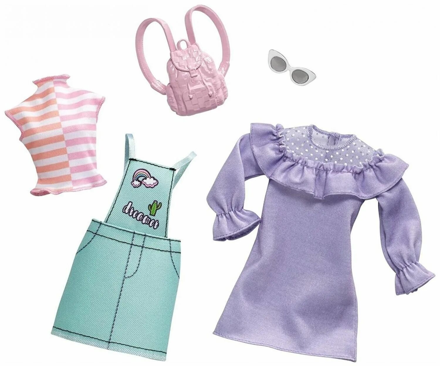 Кукольная одежда. Комплект одежды, Barbie Mattel 4918804. Набор одежды для Барби cfx92. Одежда для кукол Барби аутфит. Barbie комплект одежды с аксессуарами для Барби fkt27/fkt31.