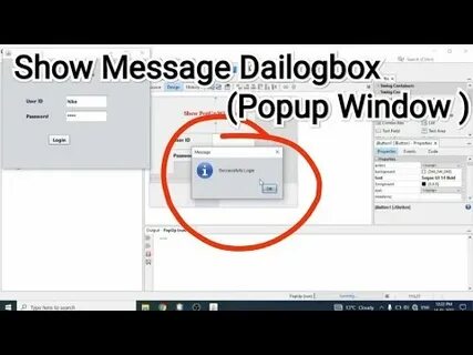 Message shown