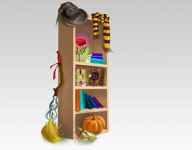 Волшебный шкафчик оживляет игрушки. Стеллаж с магическими вещами. Магические полочки, шкафчики и. Волшебный гардероб. Полка с магическими предметами.