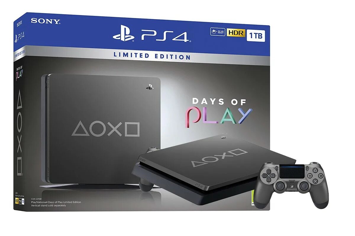 Sony playstation slim отзывы. PLAYSTATION 4 Slim 1tb Limited Edition. Sony ps4 Slim 1tb. Ps4 Slim 1tb Days of Play Limited Edition. Игровая приставка PLAYSTATION 4 Slim 500 GB «Days of Play» Limited Edition.