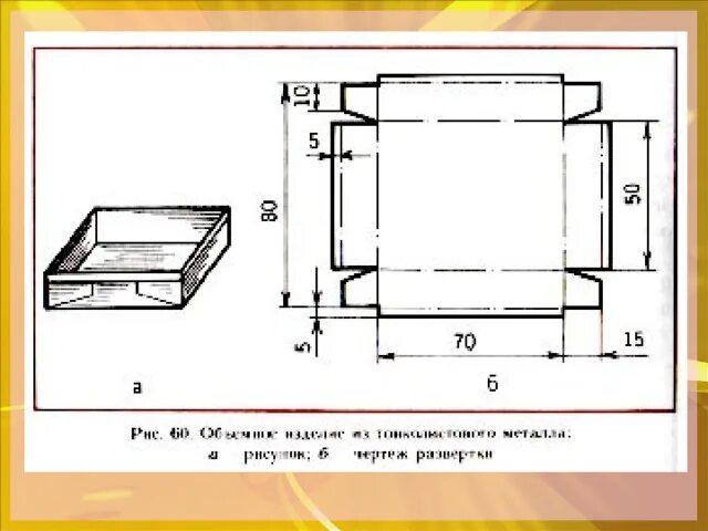 Изделие из 2 деталей. Коробочка из тонколистового металла технологическая карта. Изделия из тонколистового металла чертежи. Чертеж коробочки из тонколистового металла. Чертеж коробки из тонколистового металла.