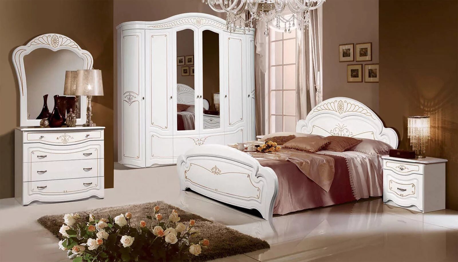 Белорусская мебель спальня. Спальный гарнитур Форест деко групп.