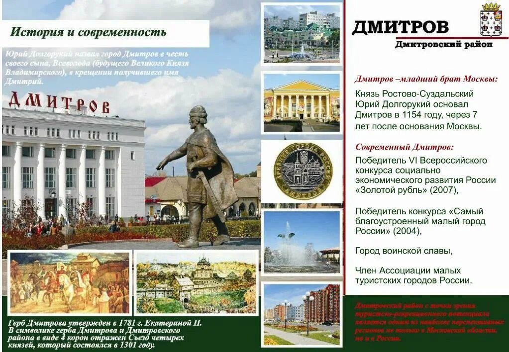 Кто основал дмитров. Дмитров Долгорукий.