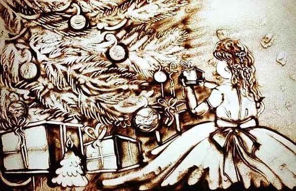Песочная анимация новый год. Рисование песком для детей. Новогодний мастер класс по песочной анимации. Рисование песком новый год. Песочный новый год.