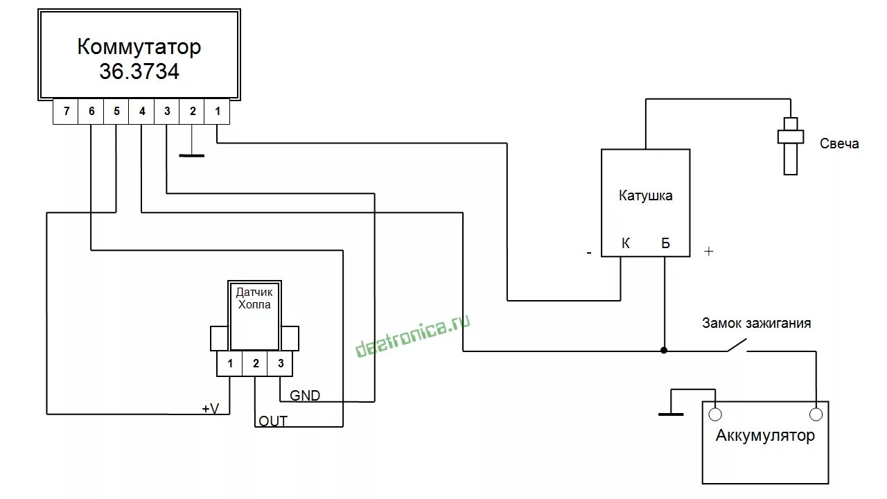 Бесконтактный датчик холла. Схема подключения электронного зажигания на планету 5. 76 3734 Коммутатор схема подключения ВАЗ. Схема подключения бесконтактного зажигания на ИЖ Планета 5. Схема подключения электронного зажигания ИЖ Планета 5.