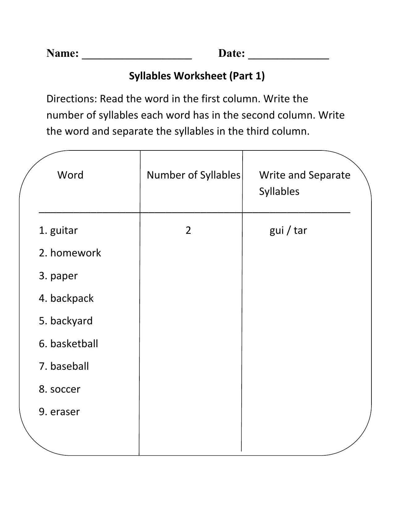 Two syllable Words пример. Types of syllables in English for Kids. One syllable Words. Three syllable Words.