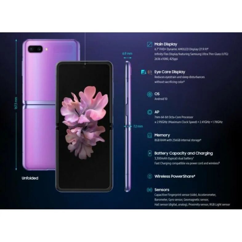 Samsung galaxy 34. Samsung Galaxy z Flip 2020 характеристики. Самсунг галакси z Flip характеристики. Samsung zip Flip 2. Самсунг галакси з флип характеристики.
